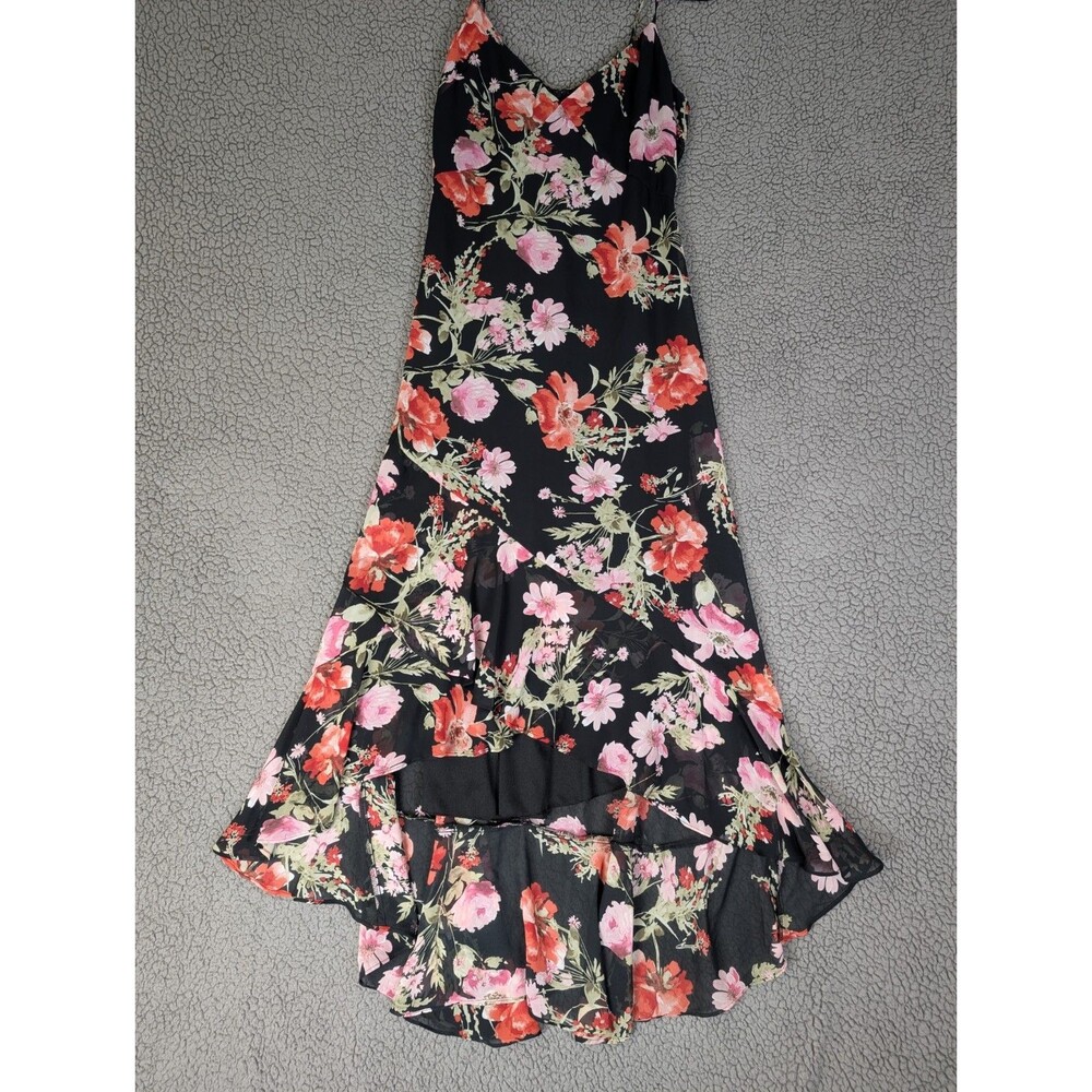 Speechless Maxi Dress Floral Babydoll Top Maxi Tiered Asymmetric Hem Y2K Small